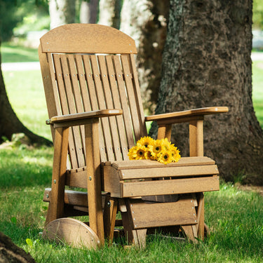LuxCraft 2' Classic Highback Poly Glider Chair
